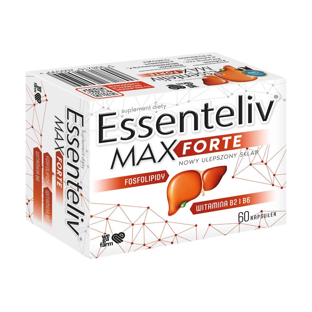 WegaFarm - Essenteliv MAX Forte - 60 Caps – WegaFarm förpackning