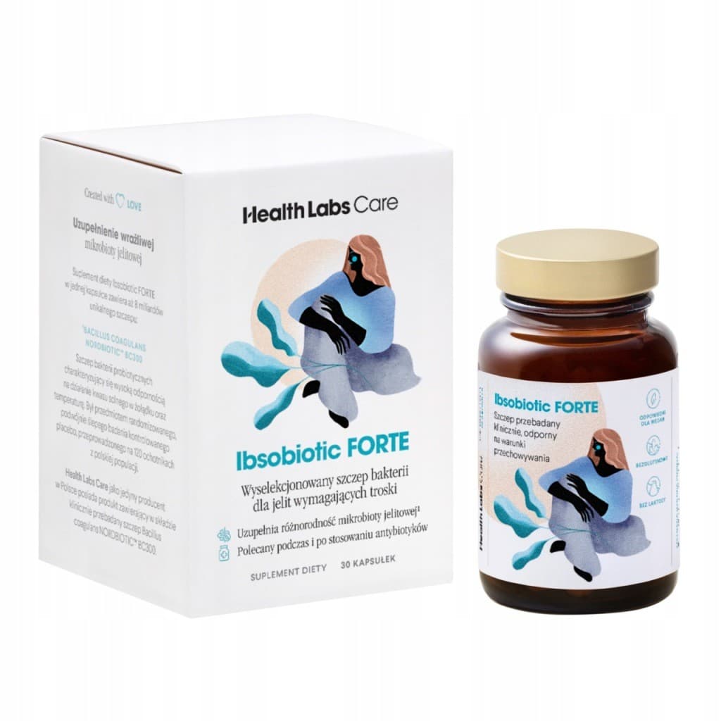 Health Labs Care - IBSobiotic FORTE - 30 Capsules – Health Labs Care förpackning