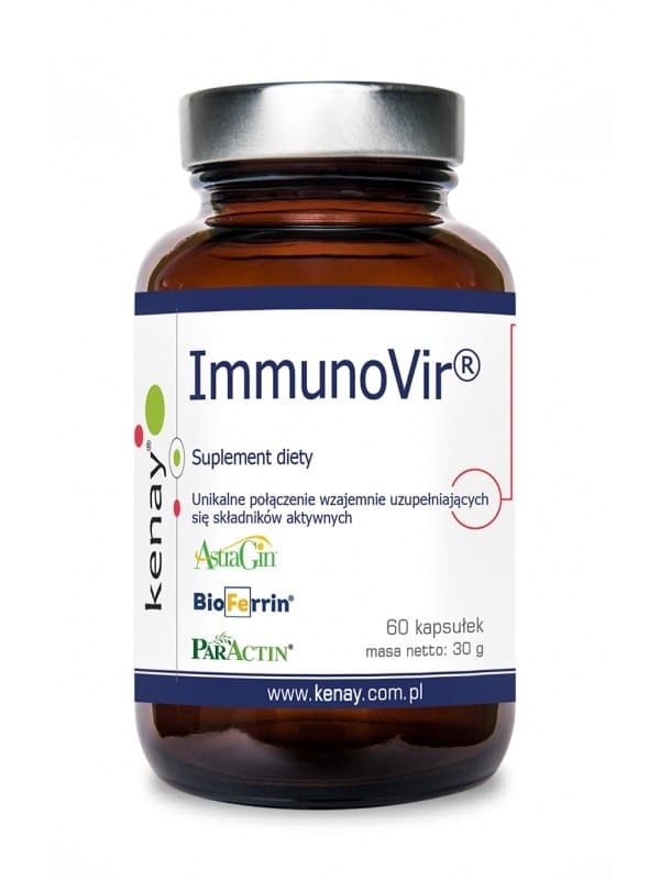 Kenay - Immunovir - 60 Caps, 30g – Kenay förpackning