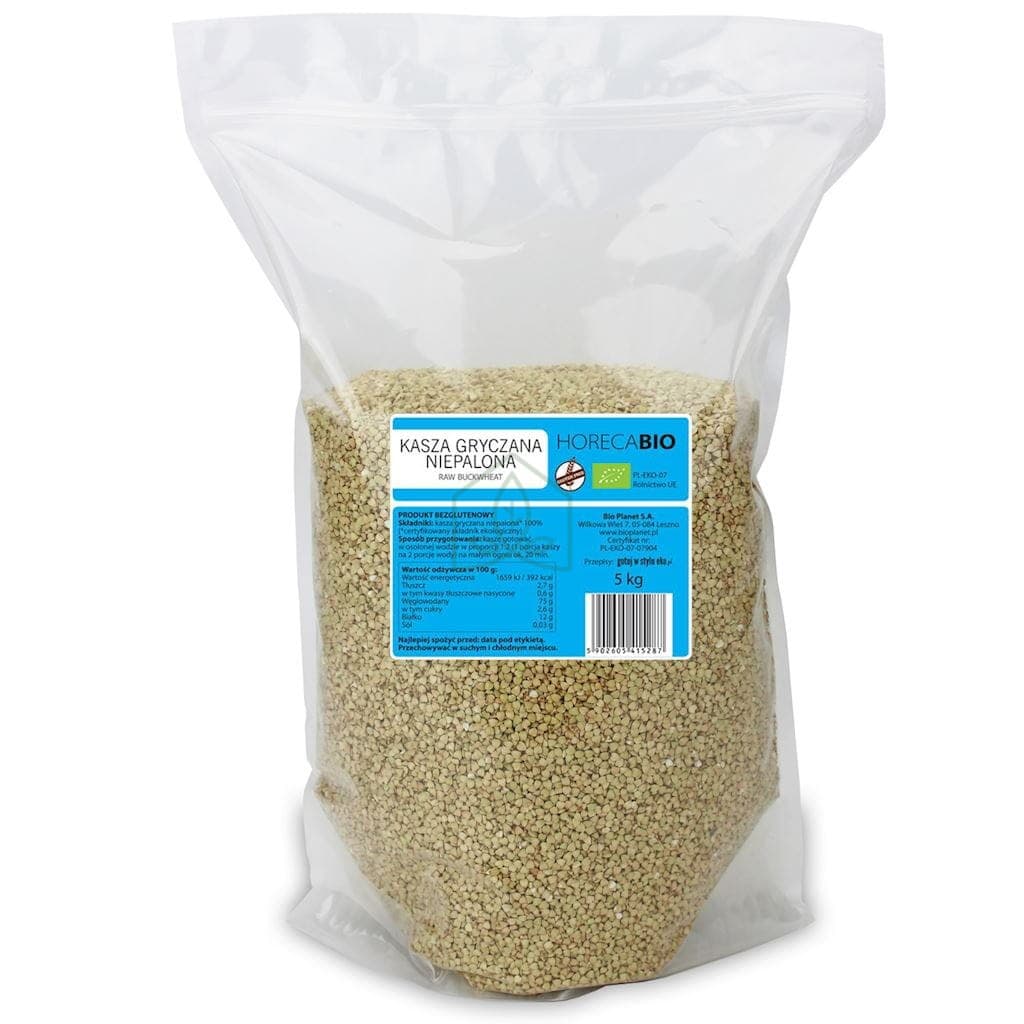 Bio Planet - Raw Buckwheat - 5 kg – Bio Planet förpackning