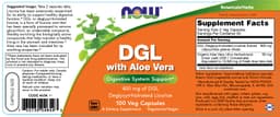 NOW Foods - DGL With Aloe Vera - 100 Vcaps