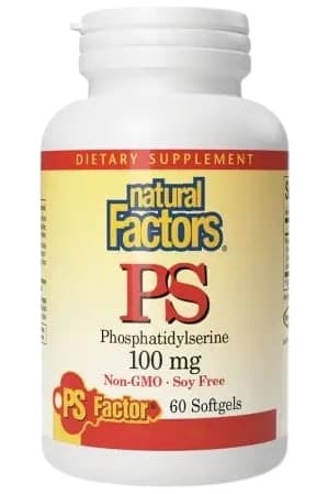 Natural Factors - PS Phosphatidylserine - 60 Softgels – Natural Factors förpackning