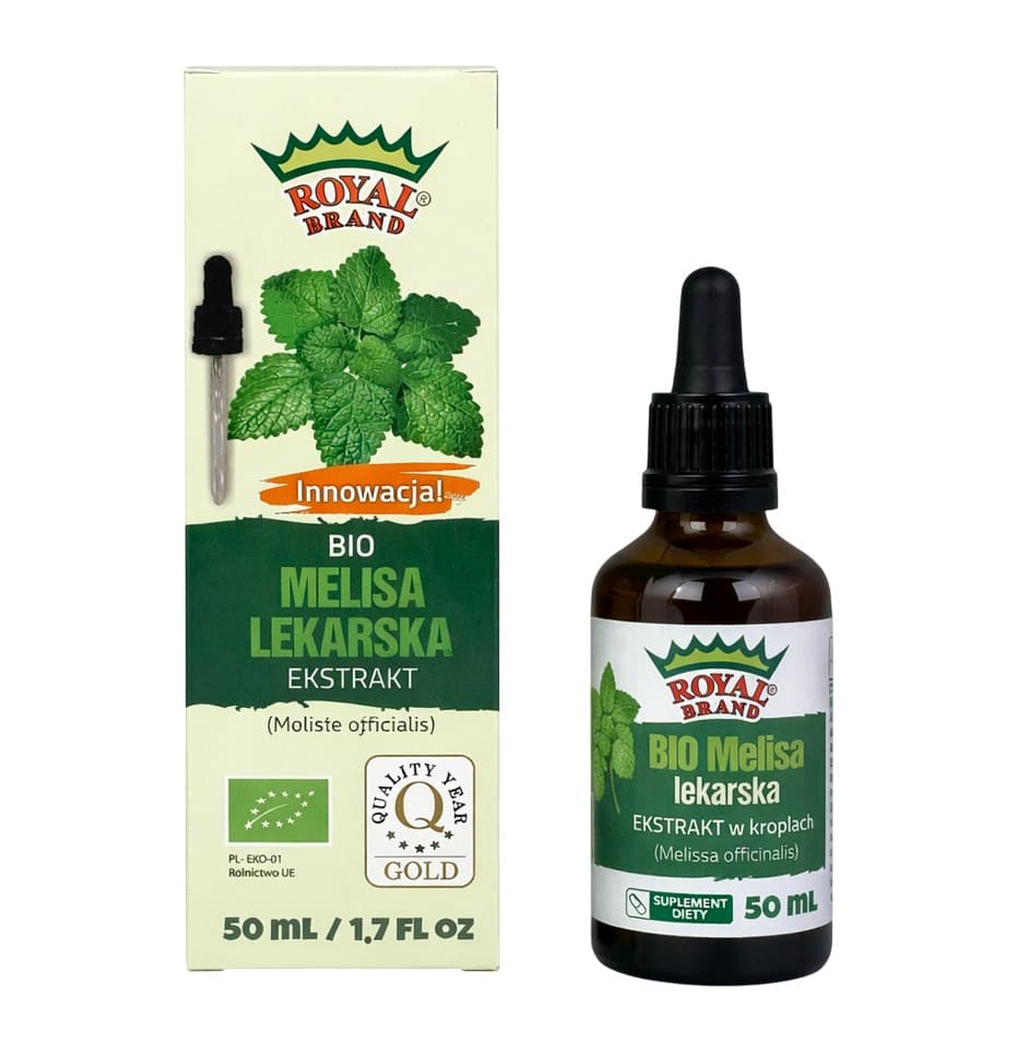 Royal Brand - Organic Lemon Balm Extract 50ml – Royal Brand förpackning