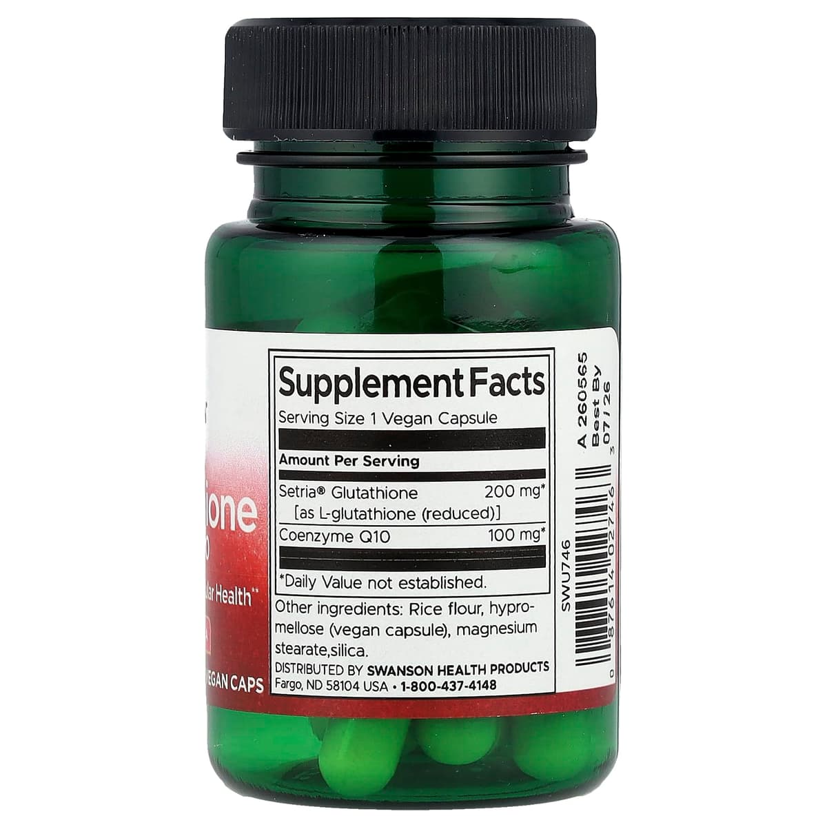 Swanson - L-Glutathione with CoQ10 - 30 Veggie Caps