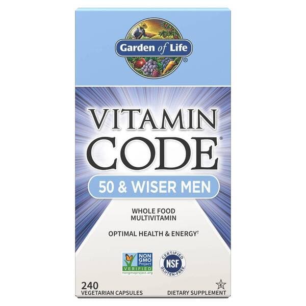 Garden Of Life - Vitamin Code 50 & Wiser Men – Garden Of Life förpackning