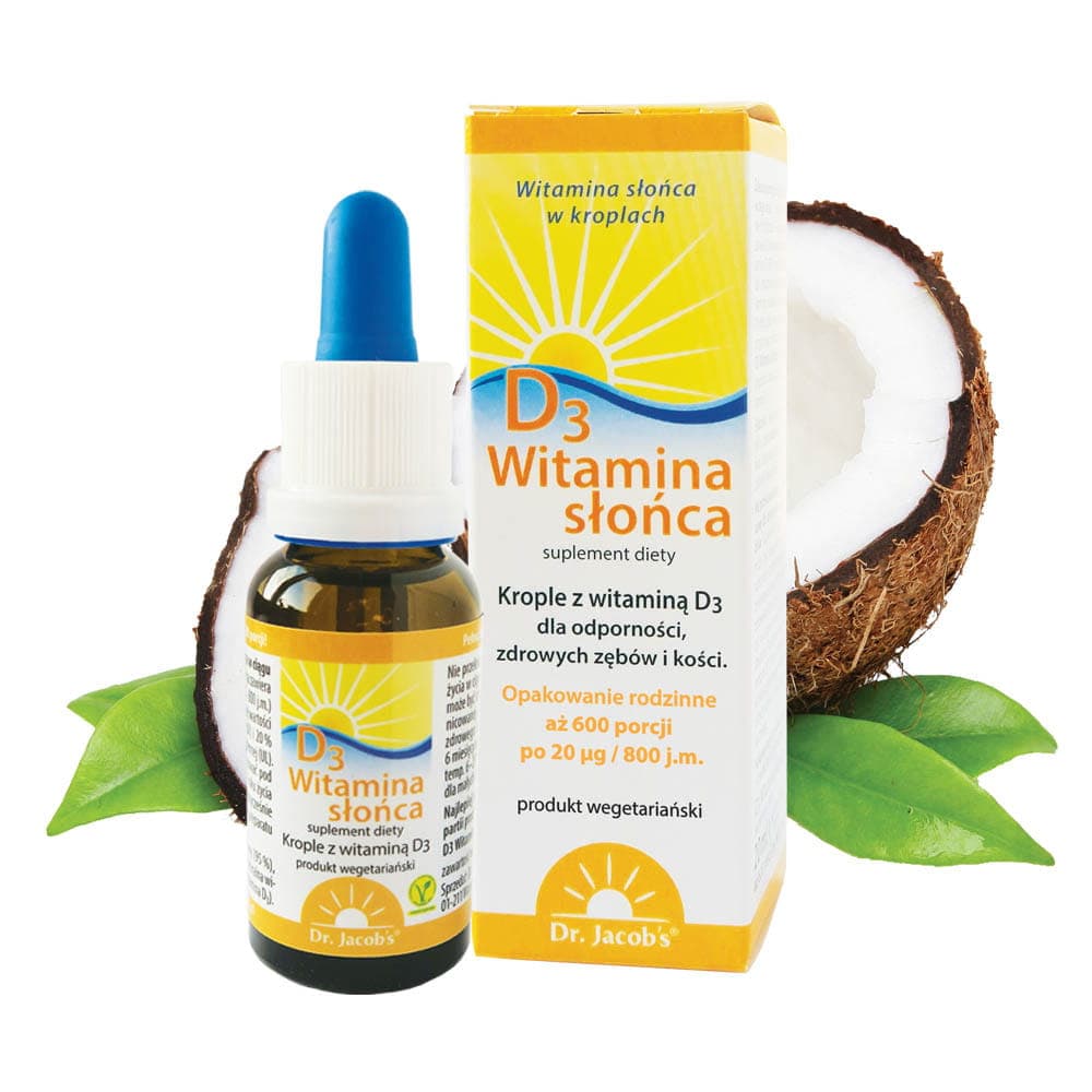 Dr. Jacob's - Vitamin D3 Drops - 20 ml – Dr. Jacob's förpackning