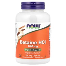 NOW Foods - Betaine HCl - 120 Veg Capsules