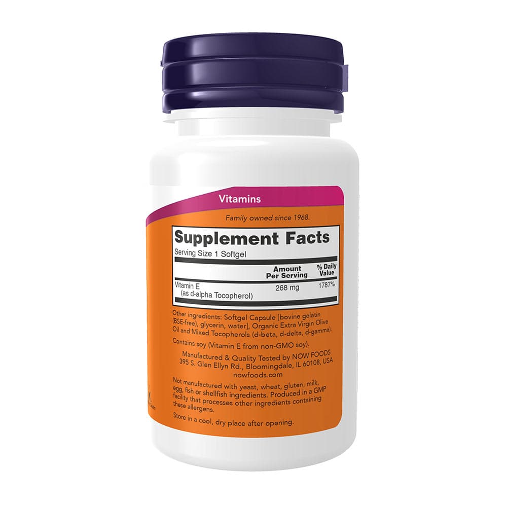 Now Foods - Natural E-400 - 50 Sgels