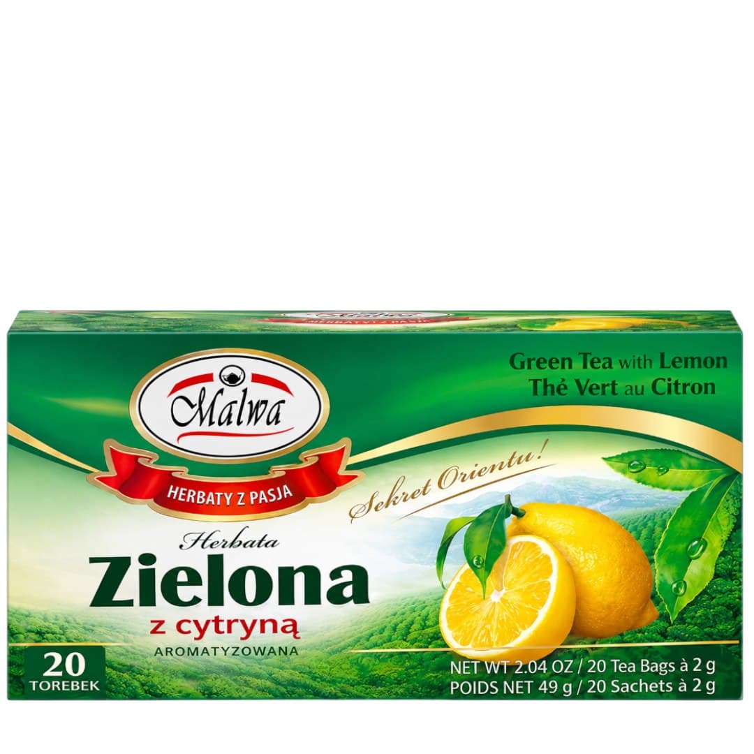 Malwa - Green Tea With Lemon 20 Sachets 2g