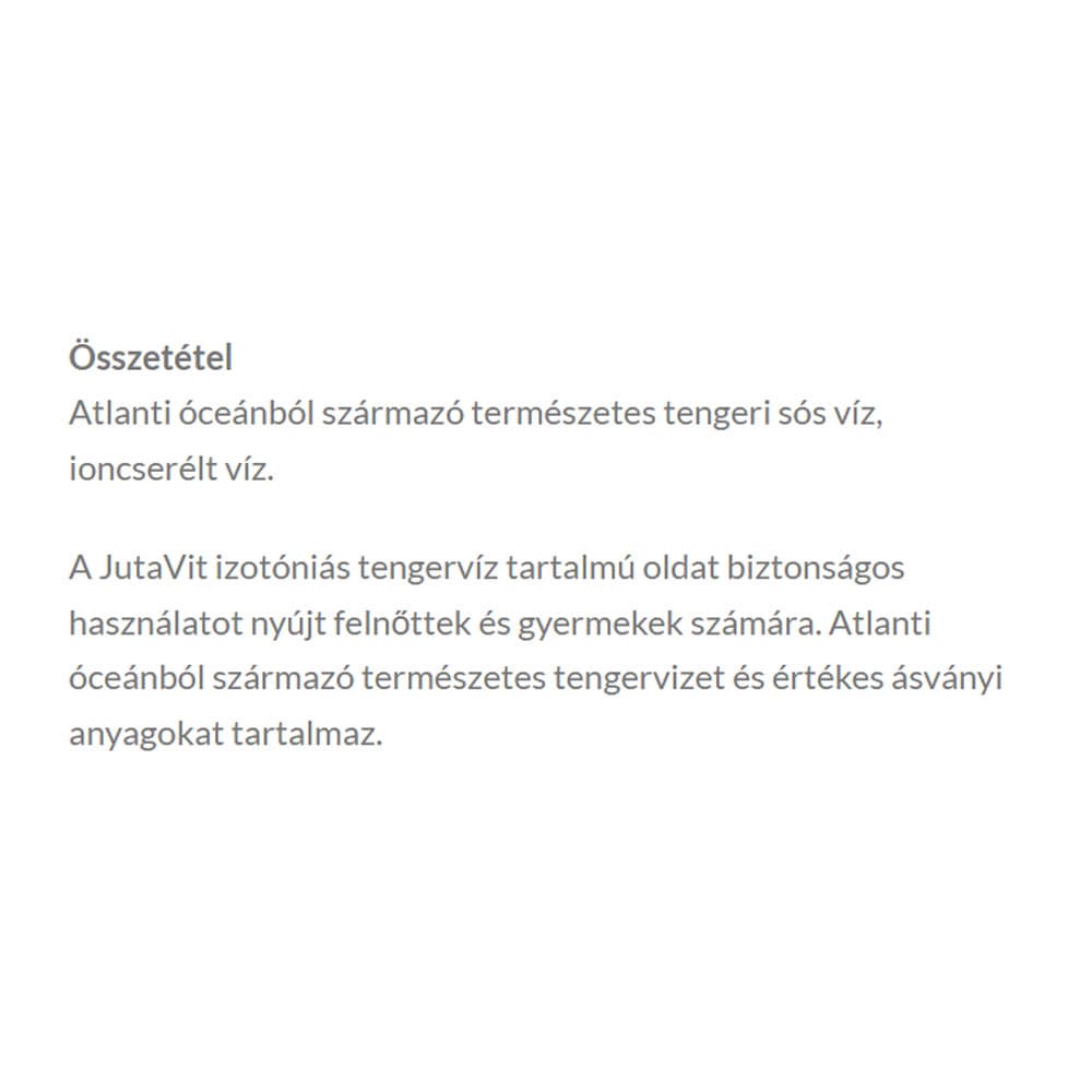Jutavit - Isotonic Sea Water Nasal Spray For Adults - 100ml