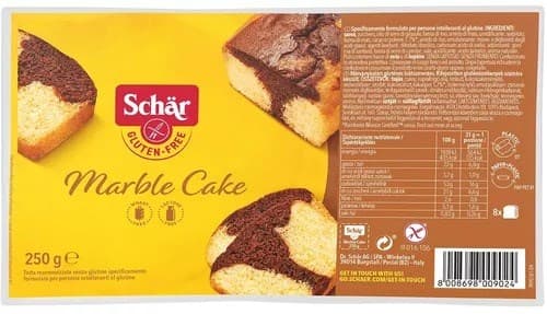 Schär - Schar Ciasto kakaowe Marmorkuchen 250 g – Schär förpackning