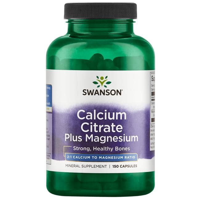 Swanson - Calcium Citrate Plus Magnesium - 150 Caps – Swanson förpackning