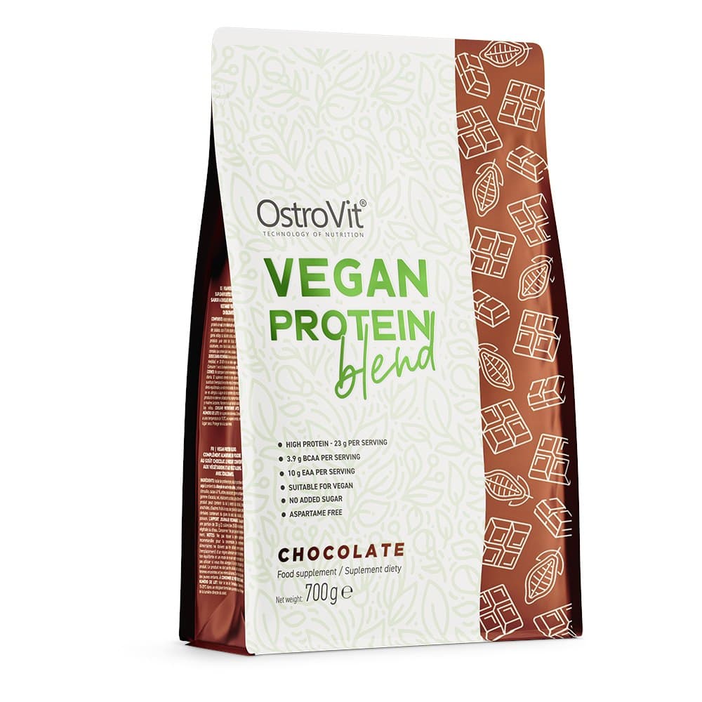 Ostrovit - Vegan Protein Blend Chocolate 700g – OstroVit förpackning