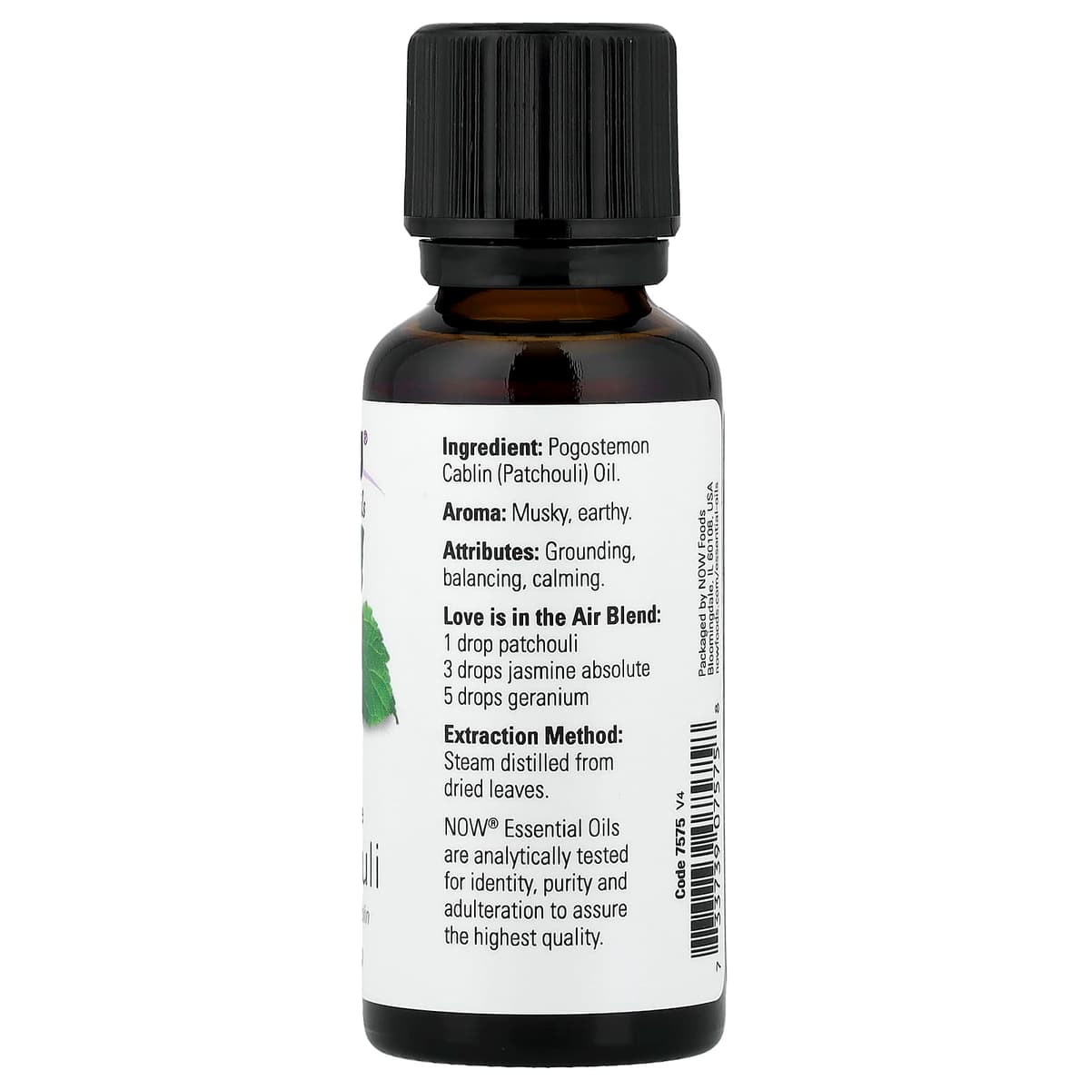 NOW Foods - Eteerinen öljy, Patšuliöljy - 30ml