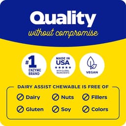Enzymedica Dairyassist® Gummies - Vanilla - 60 Gummies Tabs