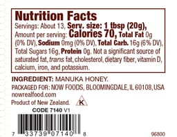 NOW Foods - Manuka Honey - 249g