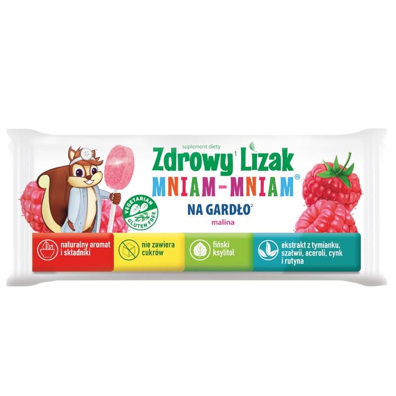 Zdrowy Lizak - Sugar-Free Throat Lozenges 1 Pc – Zdrowy Lizak förpackning