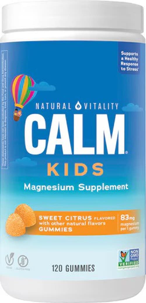 Natural Vitality - Calm Kids Gummies – Natural Vitality förpackning