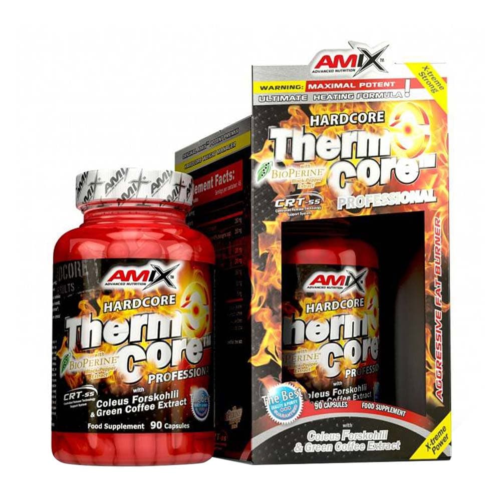 Amix - Hardcore Thermo Core Professional - 90 Caps – Amix förpackning