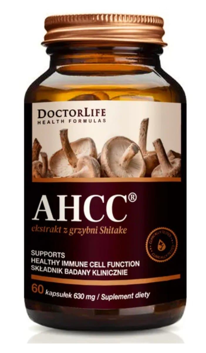 Doctor Life - AHCC Shiitake Extract - 60 Caps – Doctor Life förpackning