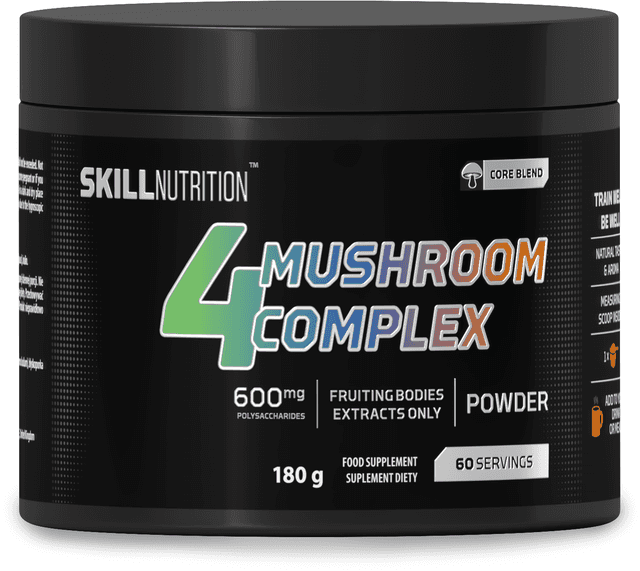 Skill Nutrition - 4 Mushroom Complex - 180g – Skill Nutrition