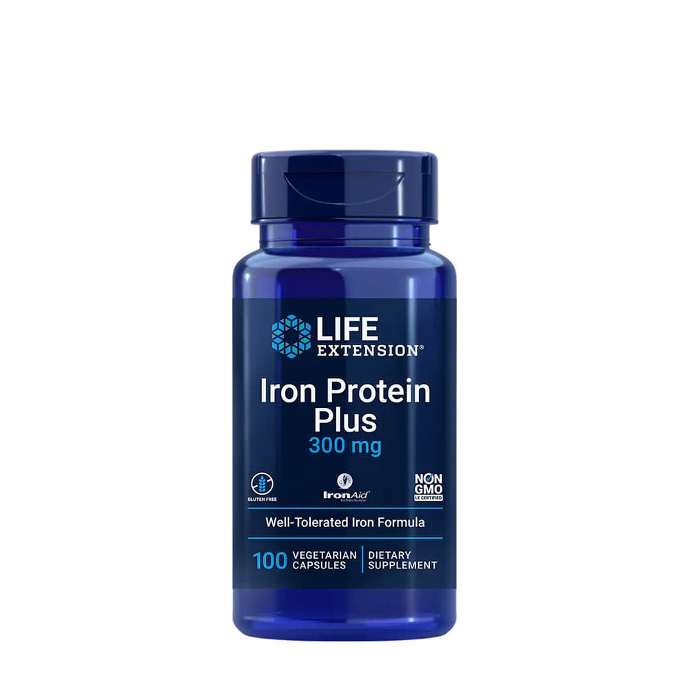 Life Extension - Iron Protein Plus, 300mg - 100 Vcaps – Life Extension förpackning