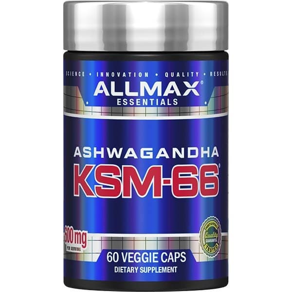 ALLMAX - Ashwagandha KSM-66 - 60 Veggie Caps – Allmax förpackning