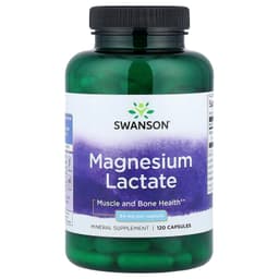 Swanson Magnesium (Lactate), 84mg (120 Caps)