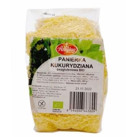 Amylon - Corn Breadcrumb Gluten-Free BIO - 200g – Amylon förpackning