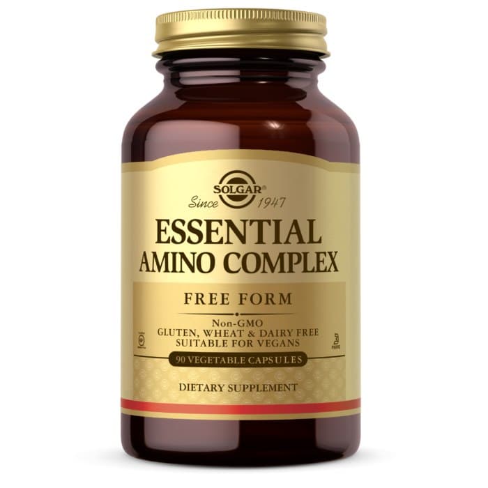 Solgar - Essential Amino Complex - 30 Servings - 90 Vegetable Caps – Solgar förpackning