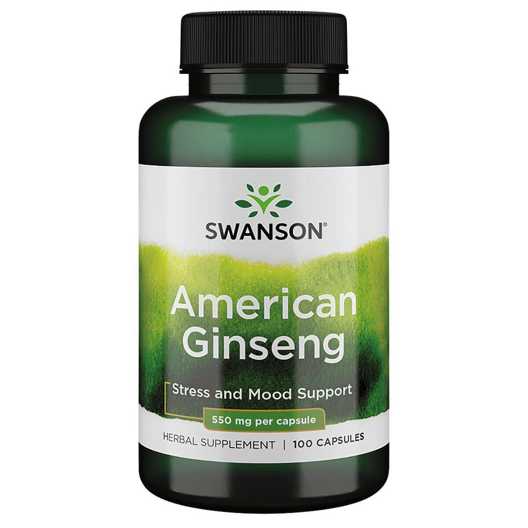 Swanson - American Ginseng - 100 Caps – Swanson förpackning
