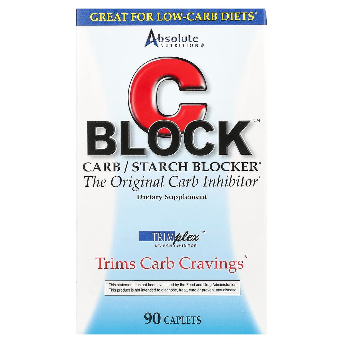 Absolute Nutrition - Block Carb/Starch Blocker - 90 Caplets