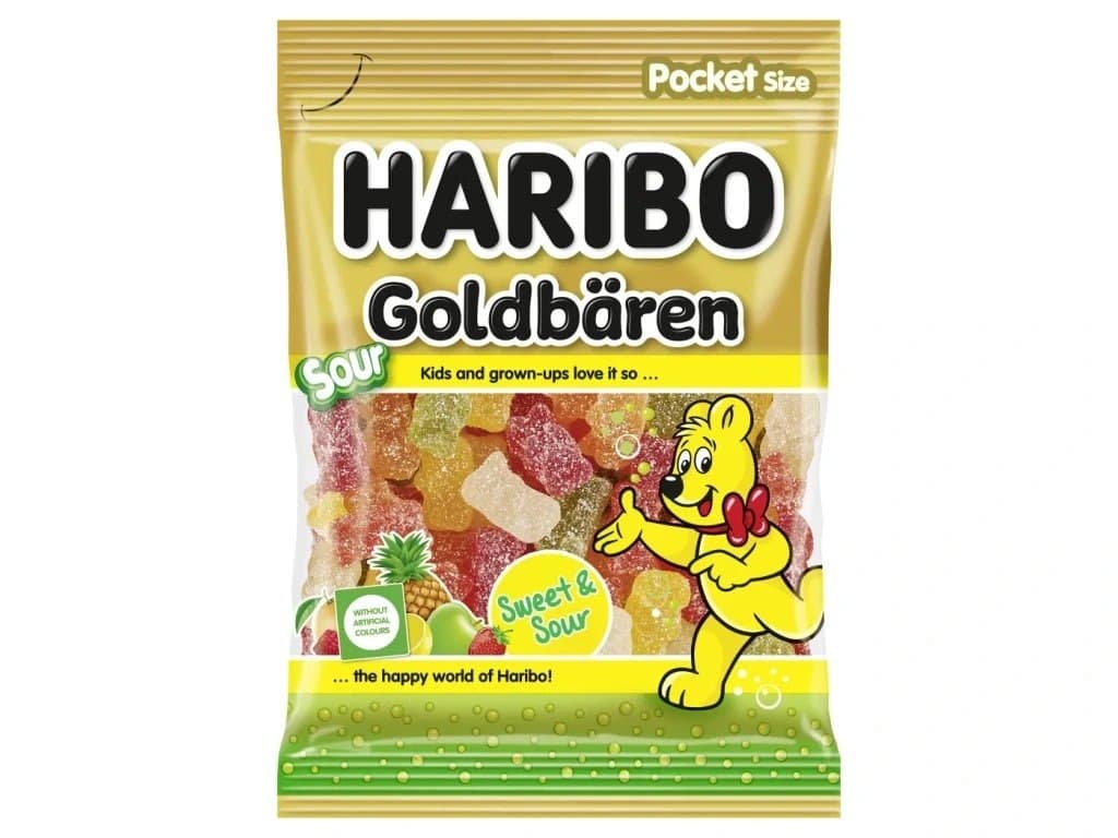 Haribo - Gold Bears - Pocket Size (80g implied) – HARIBO förpackning