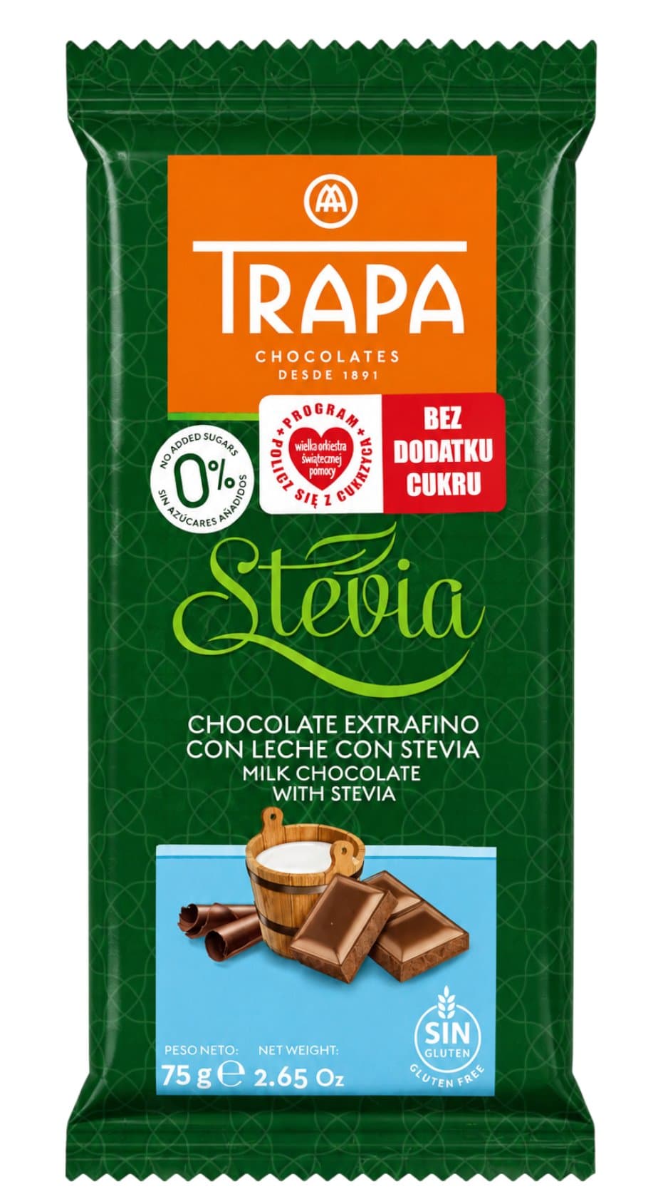 Trapa - Stevia Chocolate 75g