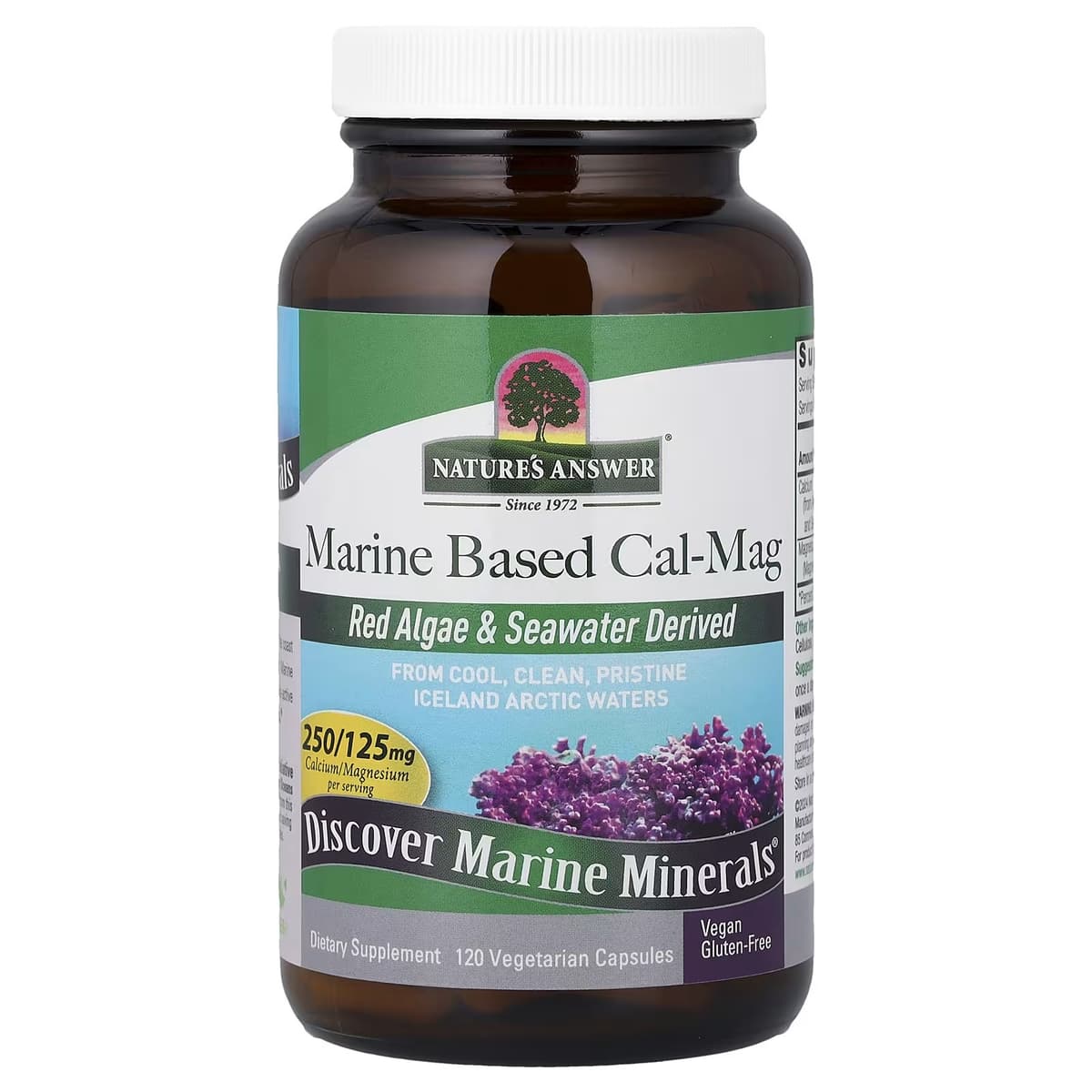 Nature'S Answer - Marine Based Calcium Magnesium - 120 Vcaps
