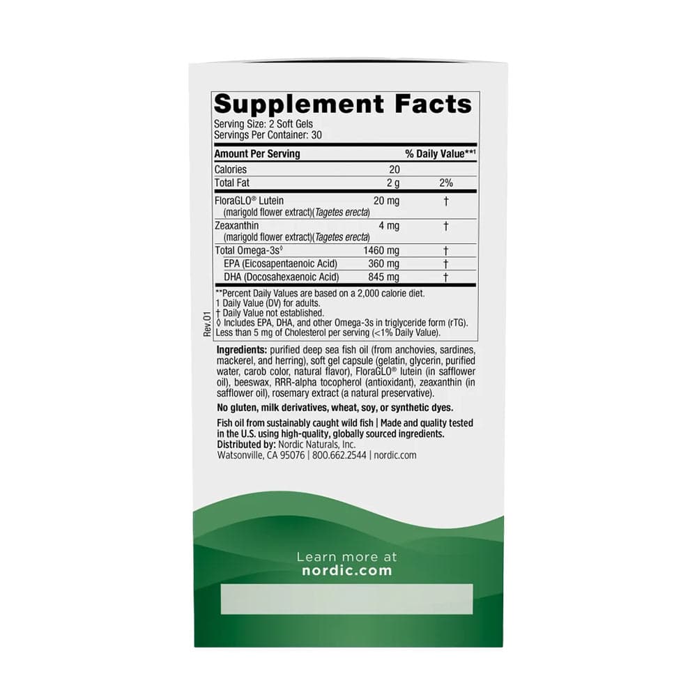 Nordic Naturals - Vision Support - 60 Sgels