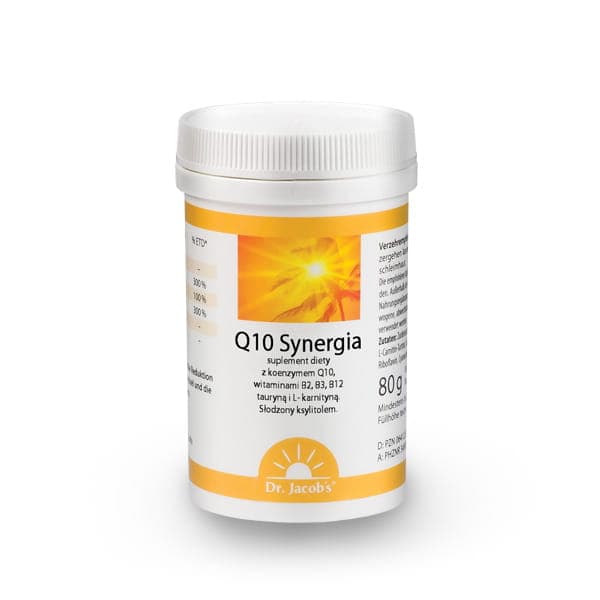 Dr. Jacob's - Q10 Synergia - 80g – Dr. Jacob's förpackning