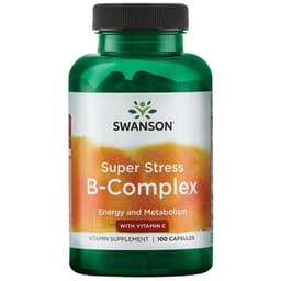 Swanson - Super Stress B-Complex With Vitamin C - 100 Caps
