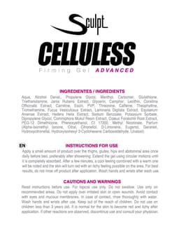 Sculpt - Celluless Advanced - 150ml