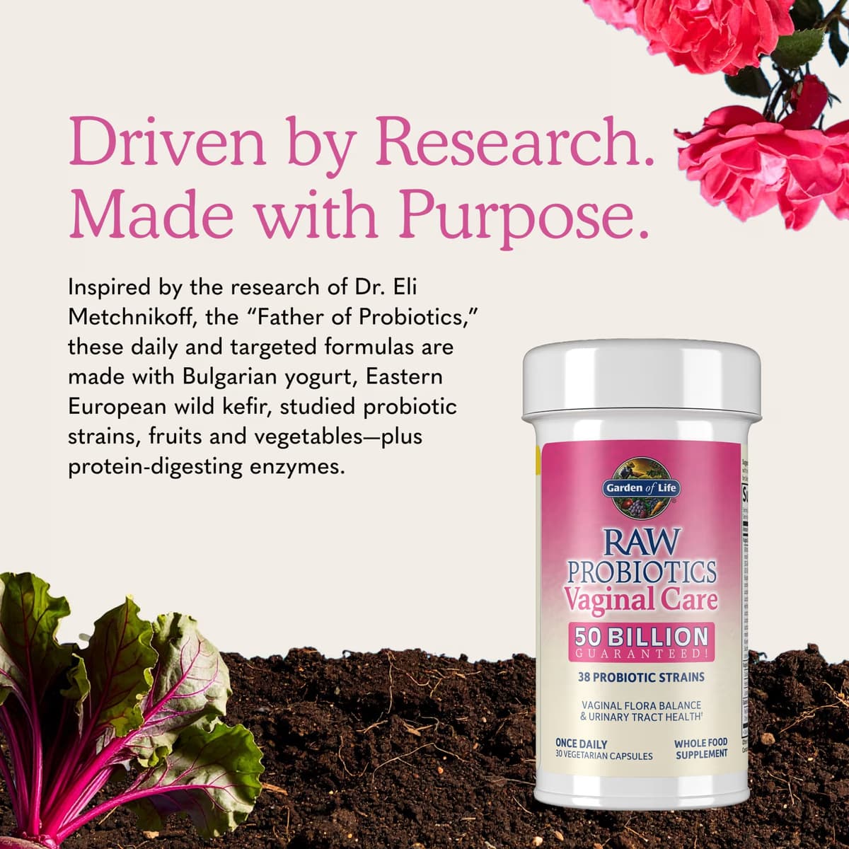 Garden Of Life - Raw Probiotics Vaginal Care - 30 Vcaps