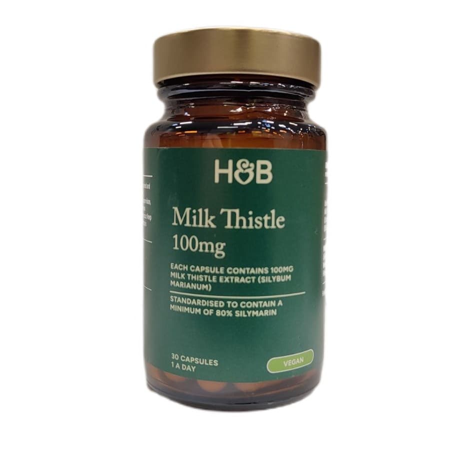 Holland & Barrett Mjölktistel 100mg – Holland & Barrett emballage