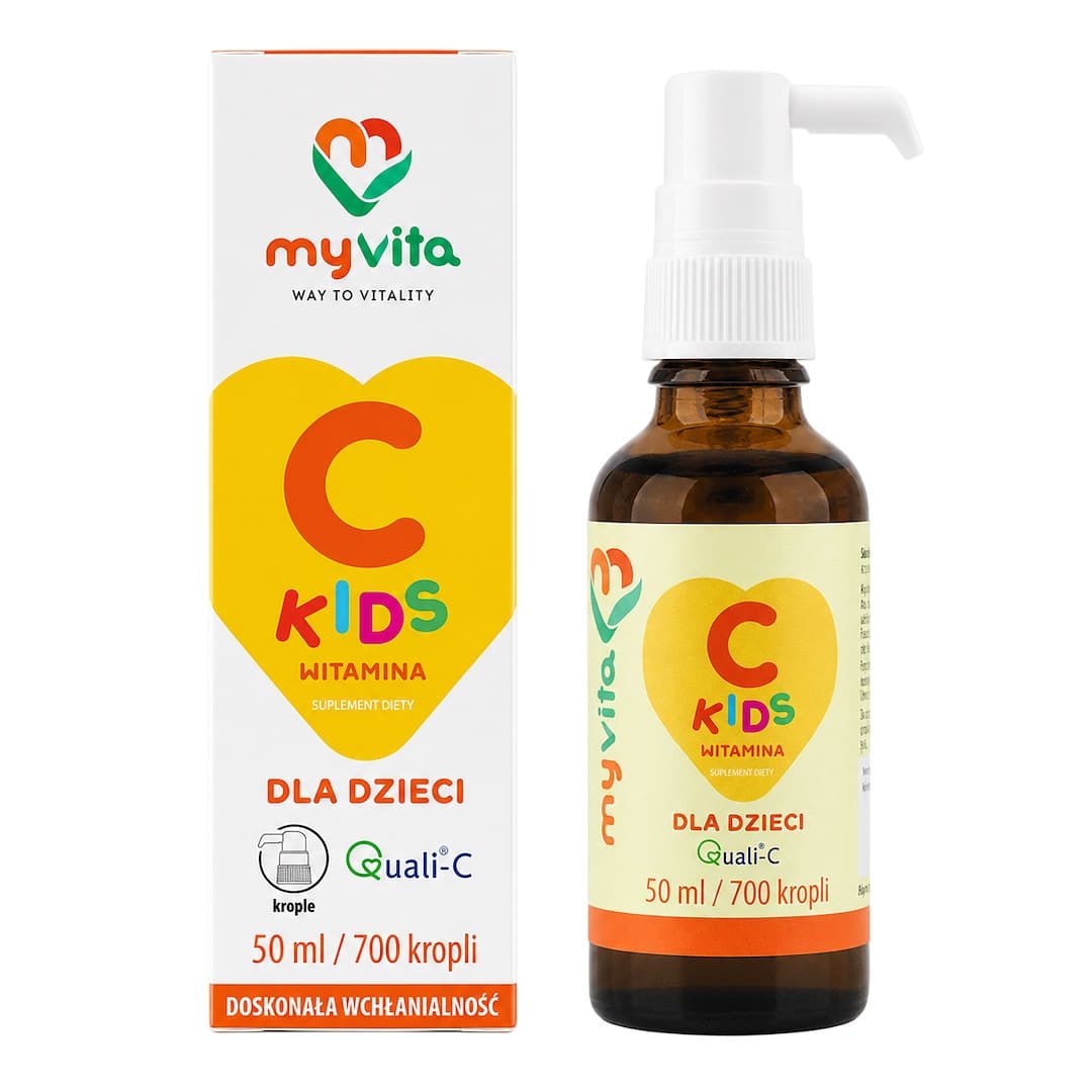 MyVita - Vitamin C Kids Drops 50ml – MyVita förpackning