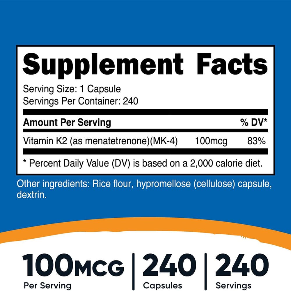 Nutricost - Vitamin K2 - 240 Caps
