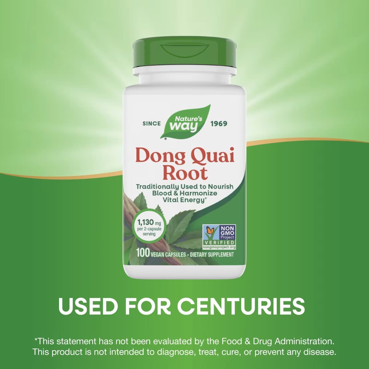 Nature's Way - Dong Quai Rod - 100 Vcaps
