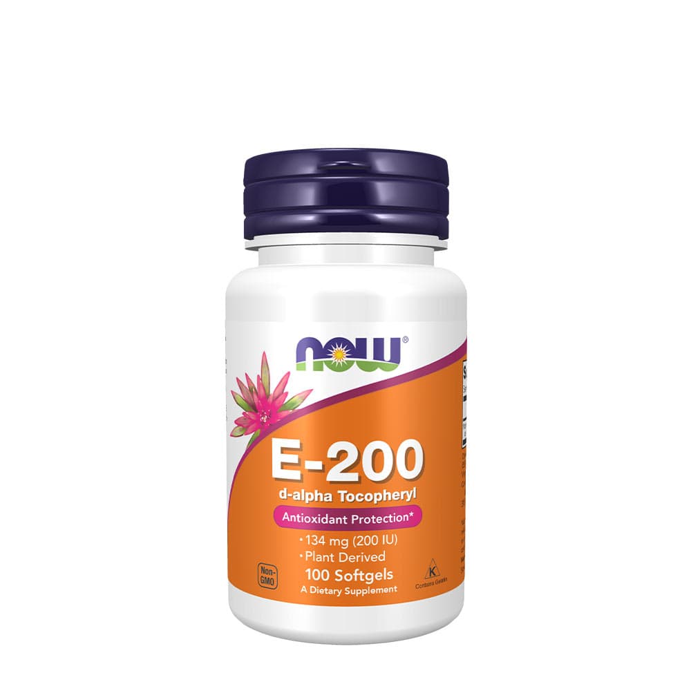NOW Foods - Vitamin E-200, Natural - 100 Sgels
