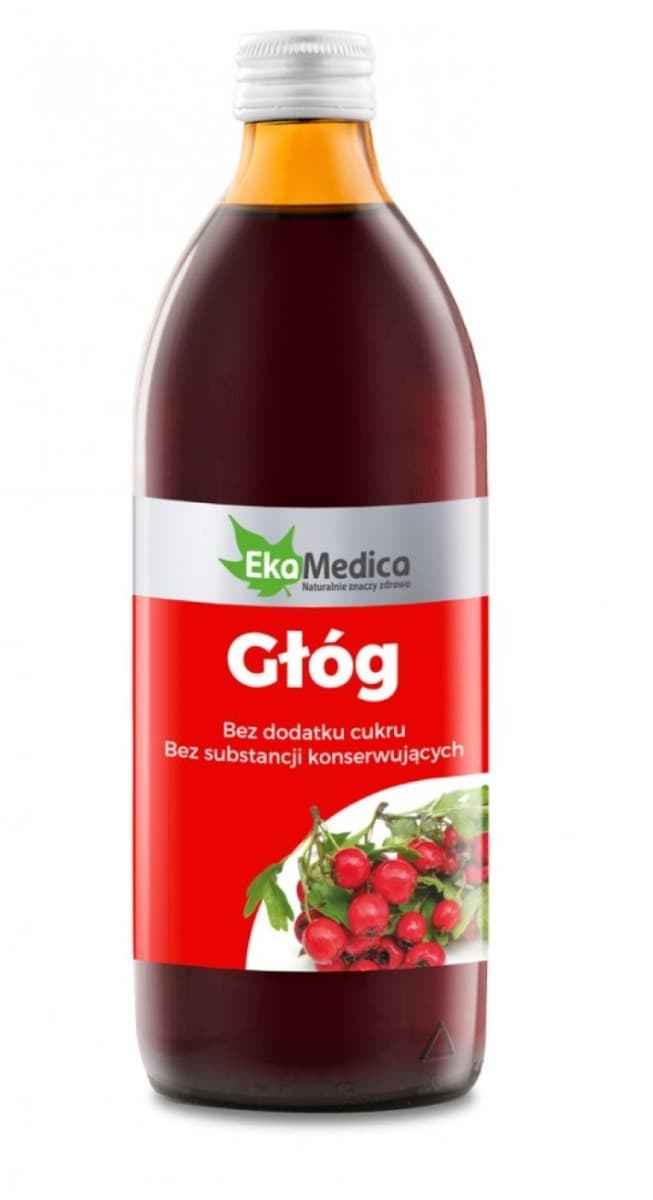 Eka Medica - Hawthorn Juice - 500ml – Eka Medica förpackning