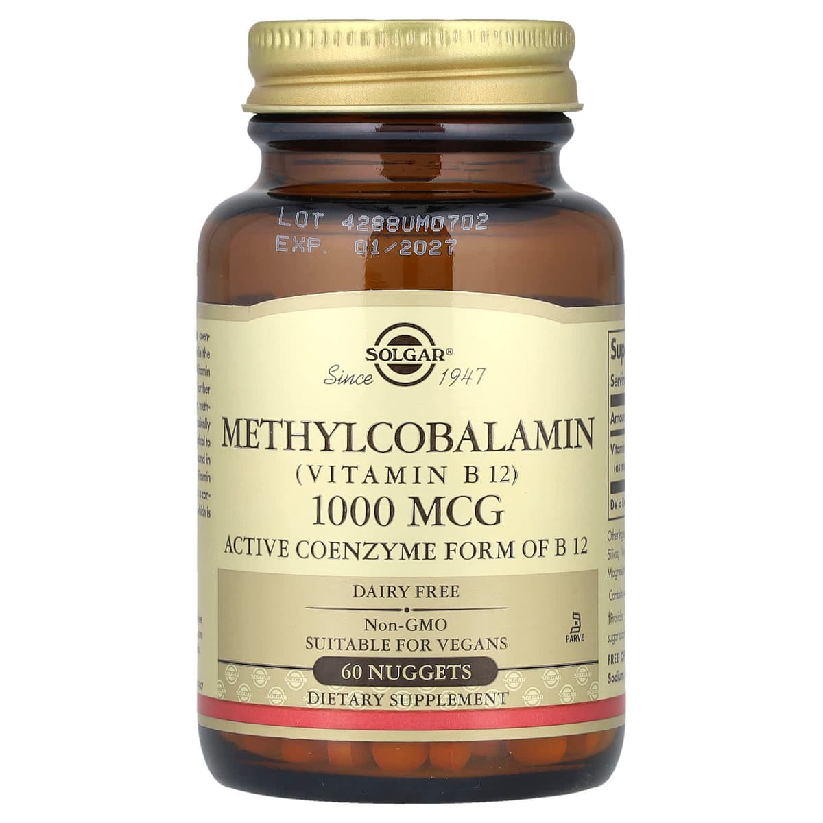 Solgar - Vitamin B12 - 1000mcg, 60 Tabs – Solgar förpackning