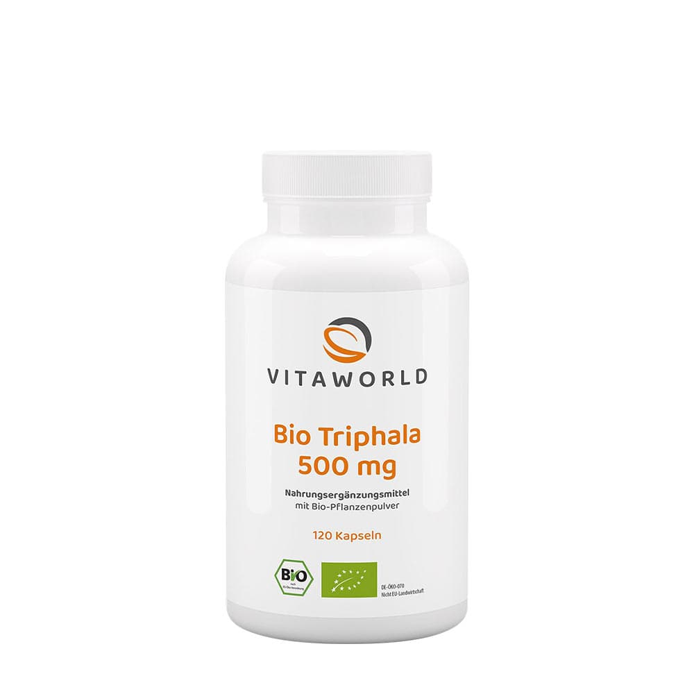 Vitaworld - Bio Triphala - 120 Caps – Vitaworld förpackning