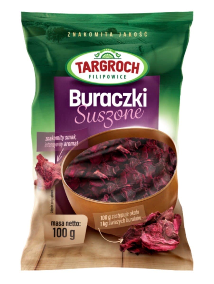 Targroch - Dried Beets - 100g – Targroch förpackning