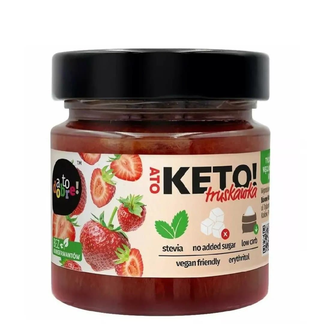 ATODOBRE! - Ketojordgubbssylt - 200 g – förpackning
